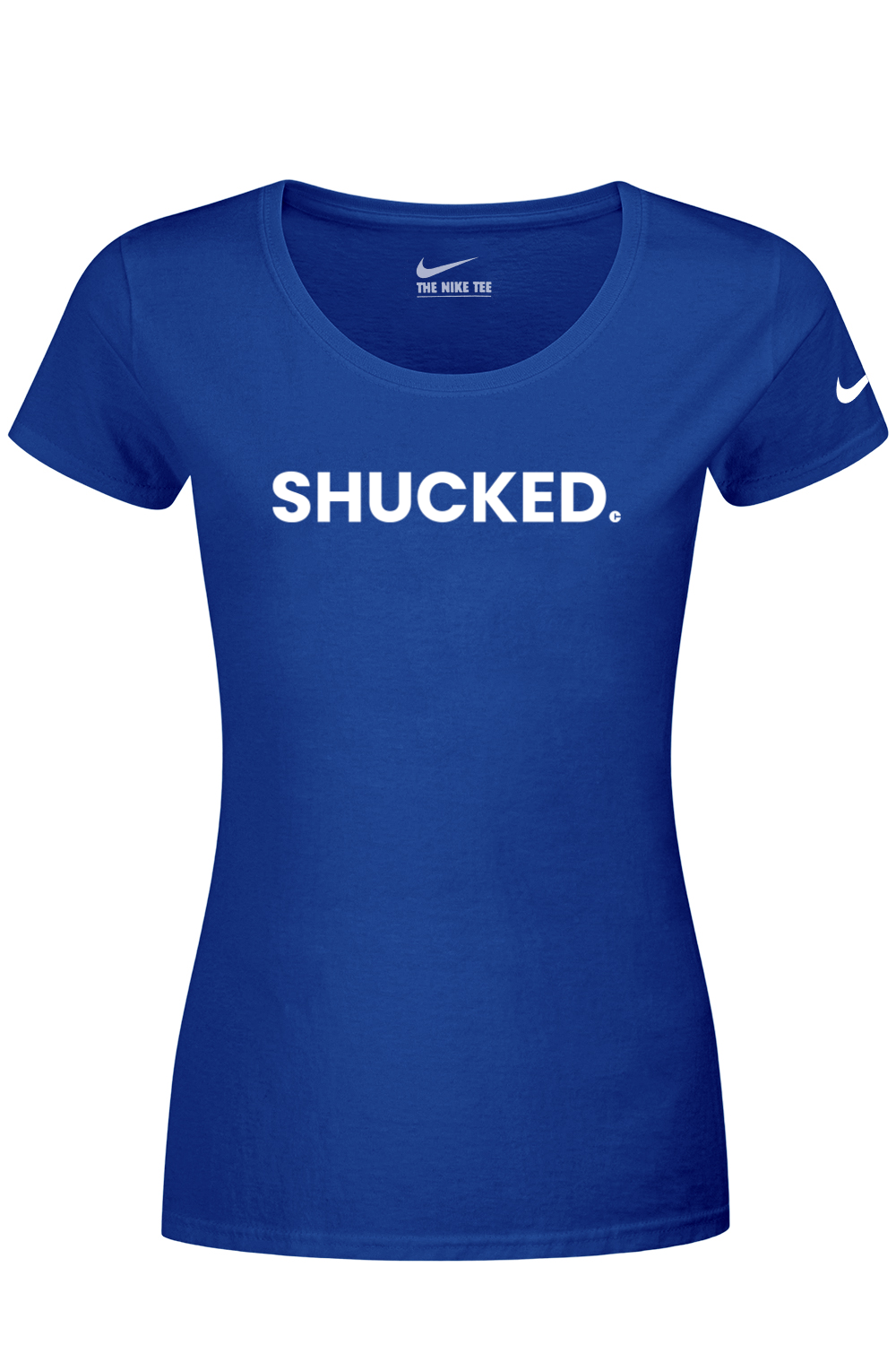 Connecticut - Shucked - Nike Ladies Dri-FIT Cotton/Poly Tee