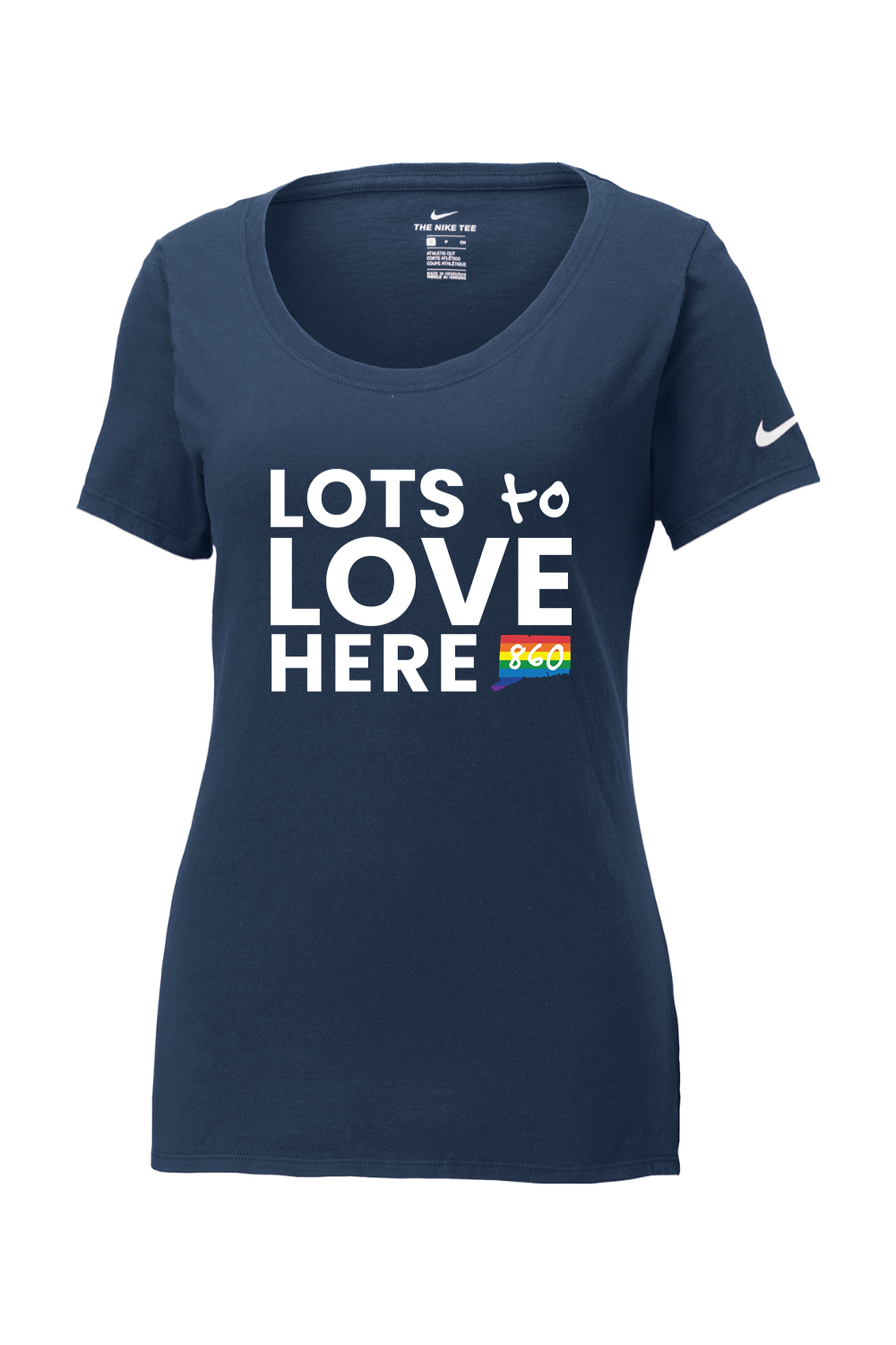 Connecticut - Lots to Love Here - Nike Ladies Core Cotton Tee