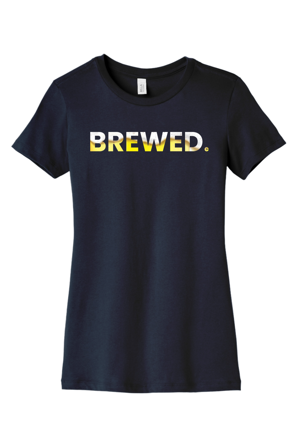 Connecticut - Brewed - BELLA+CANVAS Women’s Slim Fit Tee