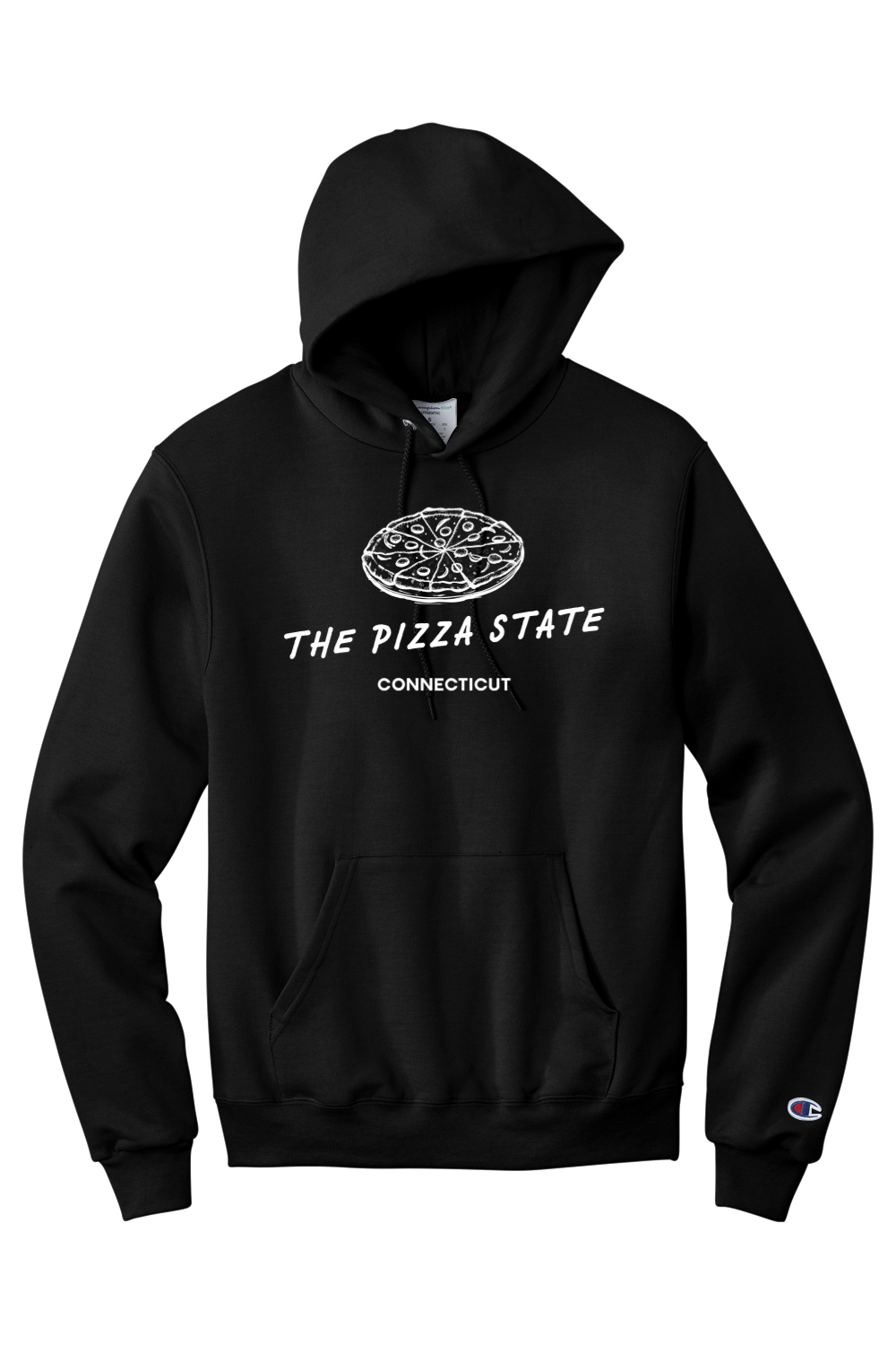 Connecticut - The Pizza Street - Champion Hooded Sweatshirt