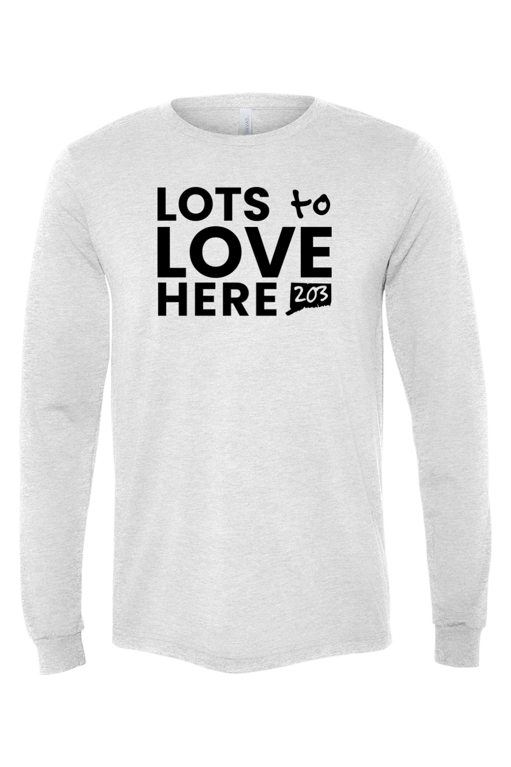 Connecticut - Lots to Love Here - BELLA + CANVAS Unisex Long Sleeve Tee