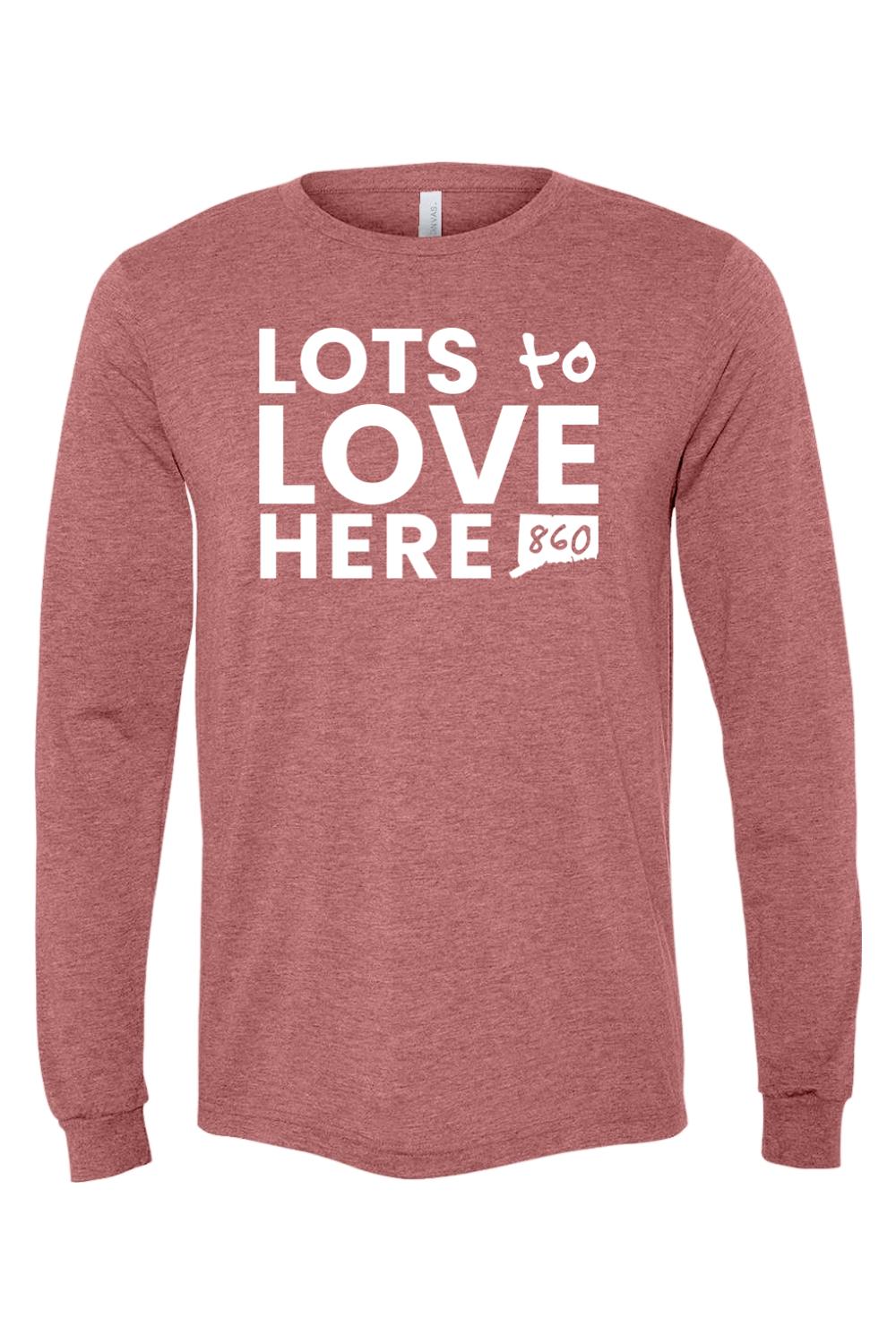Connecticut - Lots to Love Here - BELLA + CANVAS Unisex Long Sleeve Tee