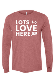 Connecticut - Lots to Love Here - BELLA + CANVAS Unisex Long Sleeve Tee