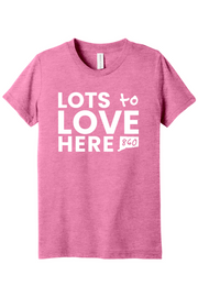 Connecticut - Lots to Love Here - Youth BELLA+CANVAS Short Sleeve Tee