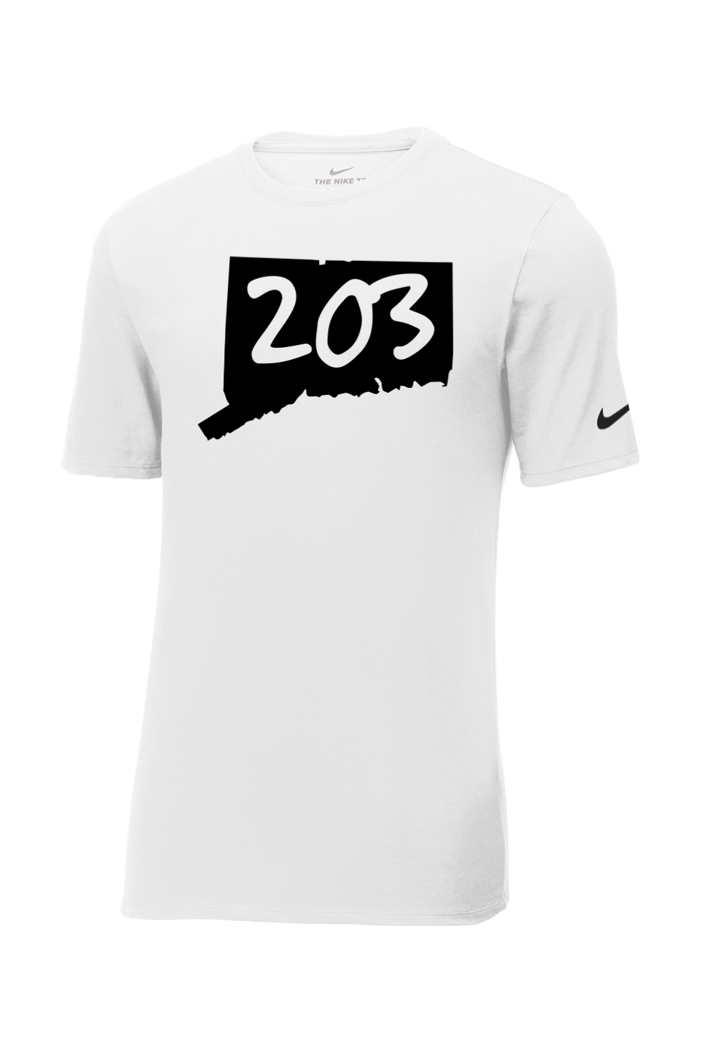 Connecticut - Area Code - Nike Core Cotton Tee