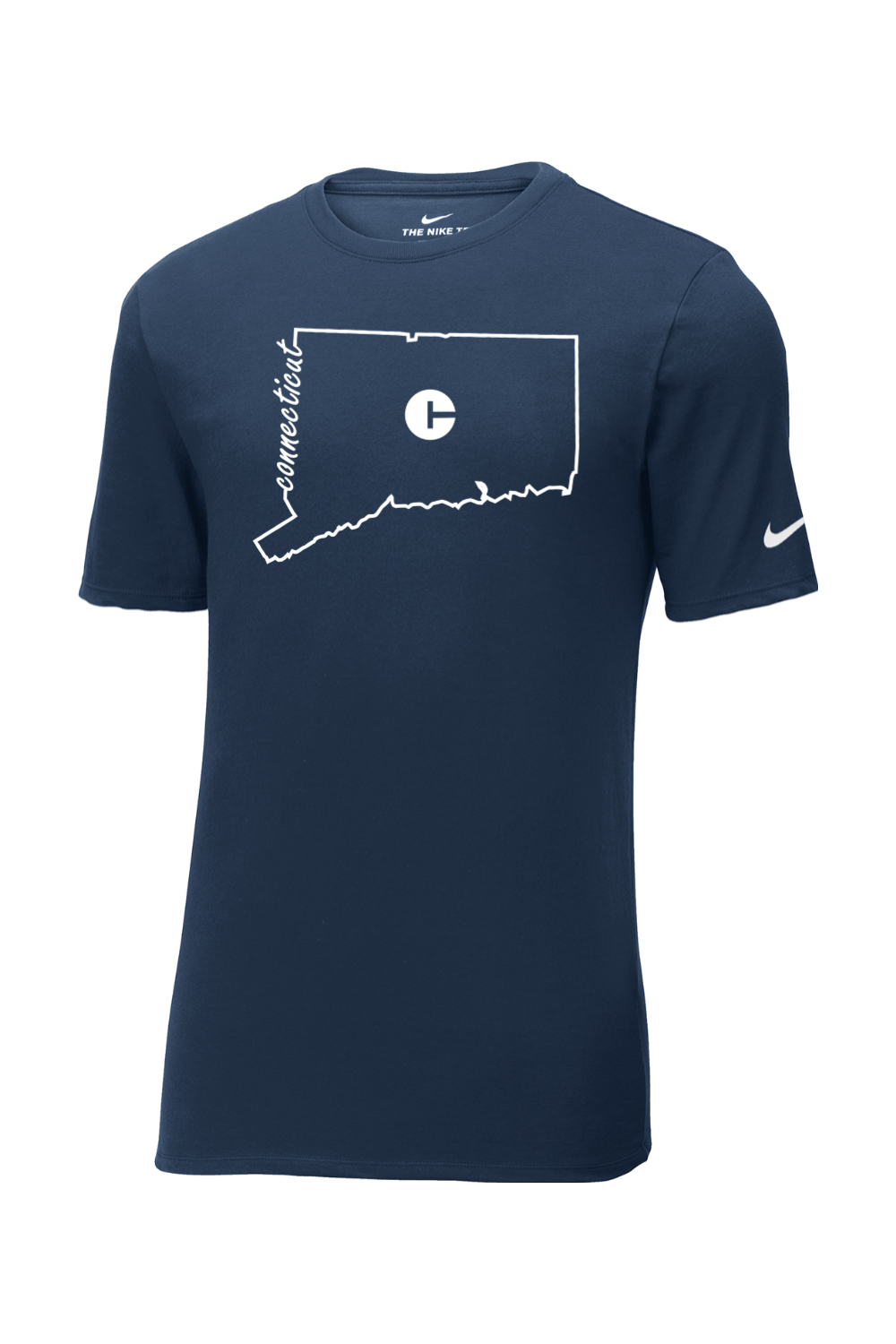 Connecticut - State Outline - Nike Core Cotton Tee