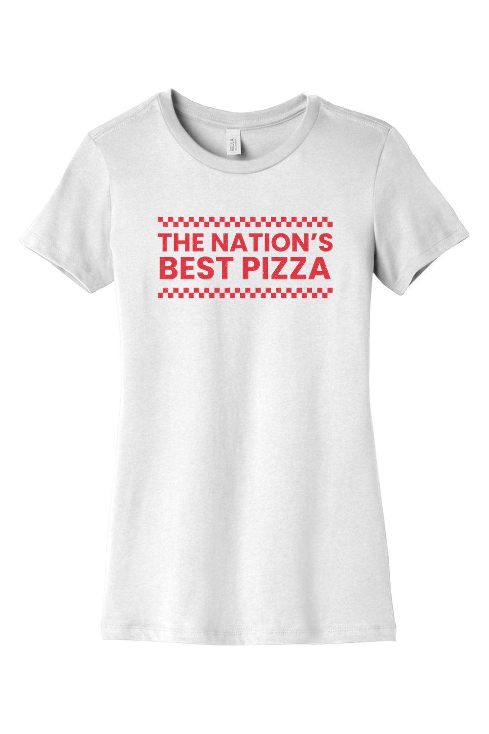 Connecticut - Nation's Best Pizza - BELLA+CANVAS Women’s Slim Fit Tee