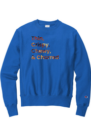 Connecticut - Thin, Crispy, Chewy & Charred - Champion Crewneck Sweatshirt