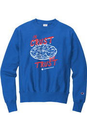 Connecticut - In Crust We Trust - Champion Crewneck Sweatshirt