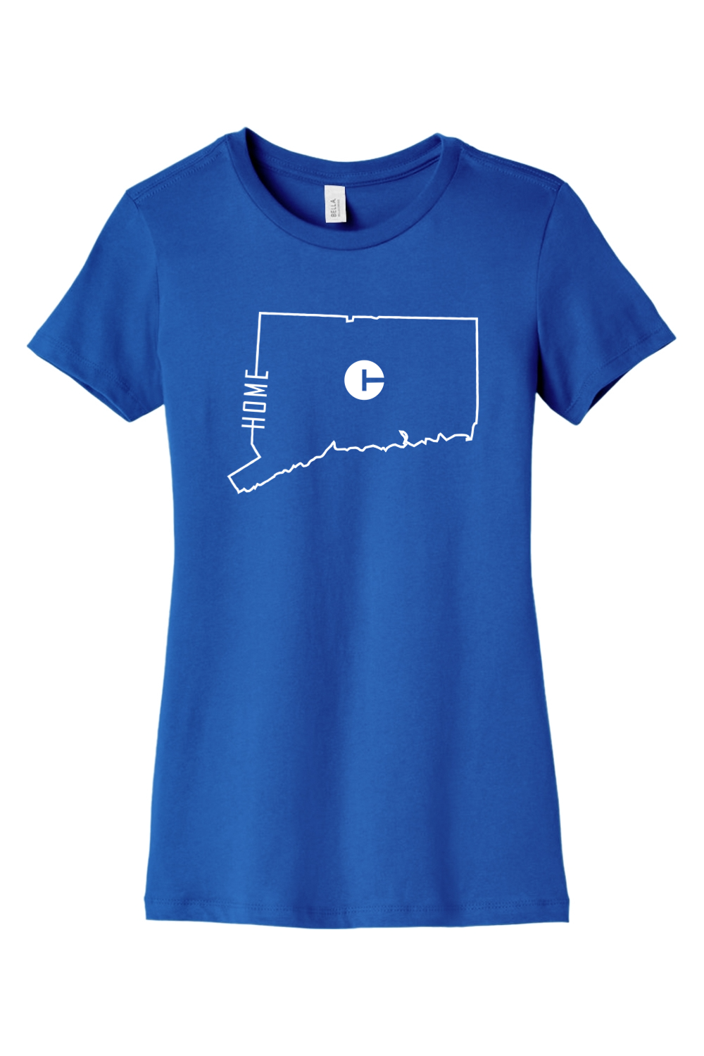 Connecticut - State Outline - BELLA+CANVAS Women’s Slim Fit Tee