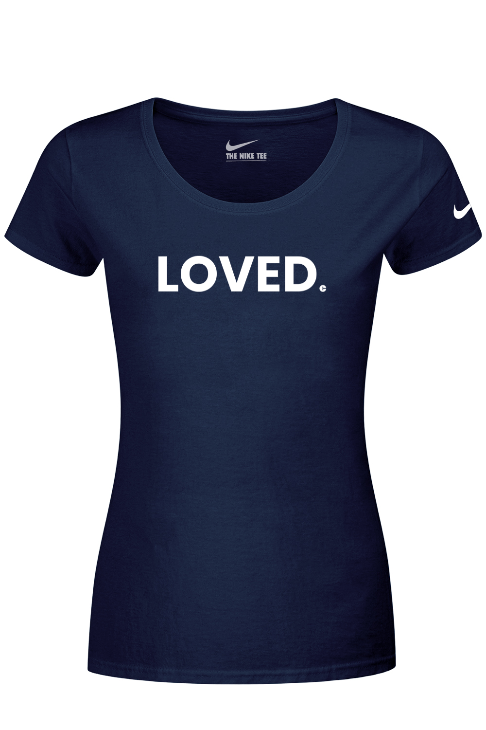Connecticut - Loved - Nike Ladies Dri-FIT Cotton/Poly Tee