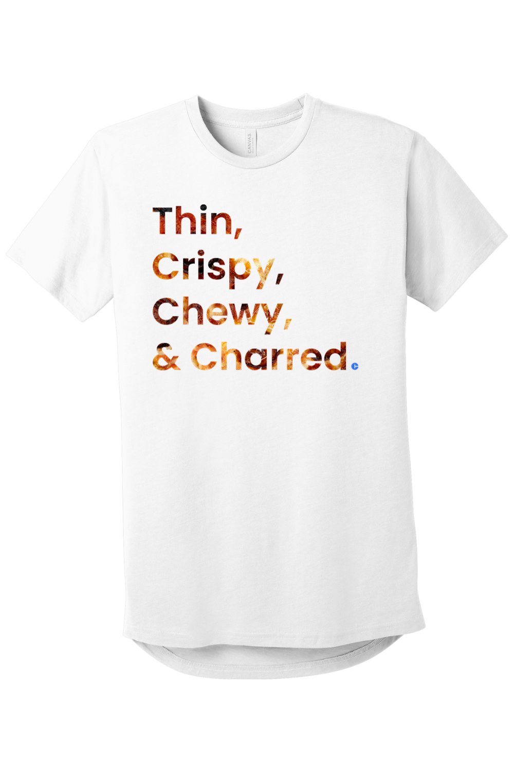 Connecticut - Thin, Crispy, Chewy & Charred - BELLA+CANVAS Men’s Long Body Urban Tee