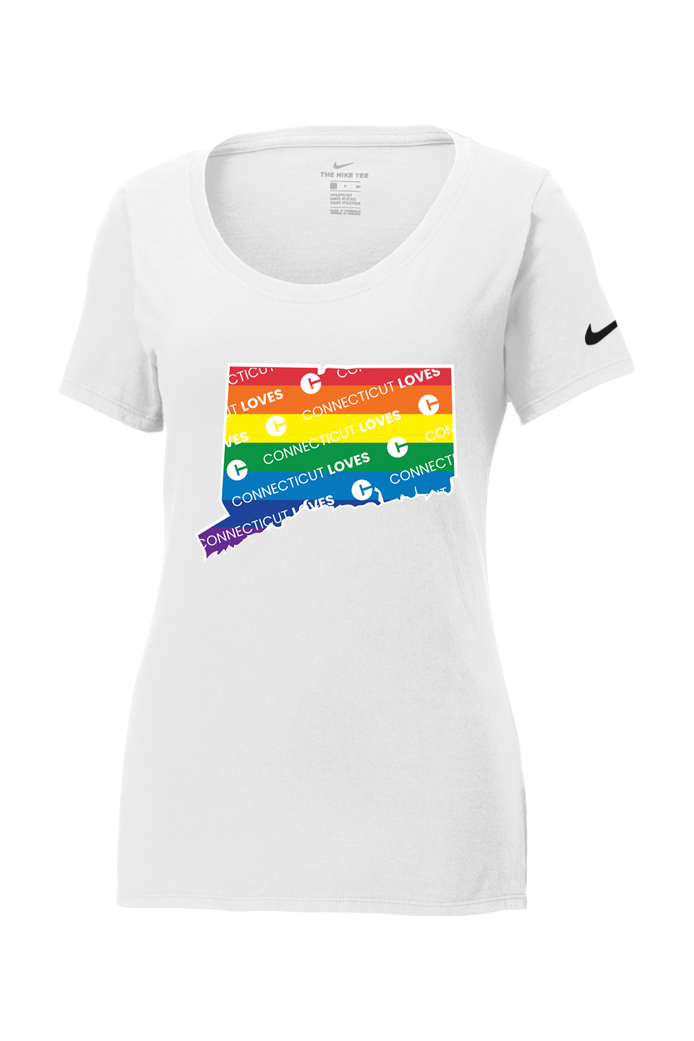 Connecticut - State Logo - Nike Ladies Core Cotton Tee