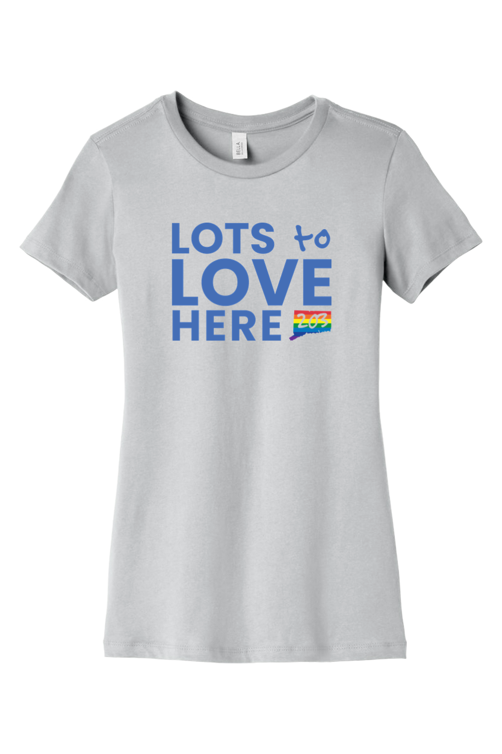 Connecticut - Lots to Love Here - BELLA+CANVAS Women’s Slim Fit Tee