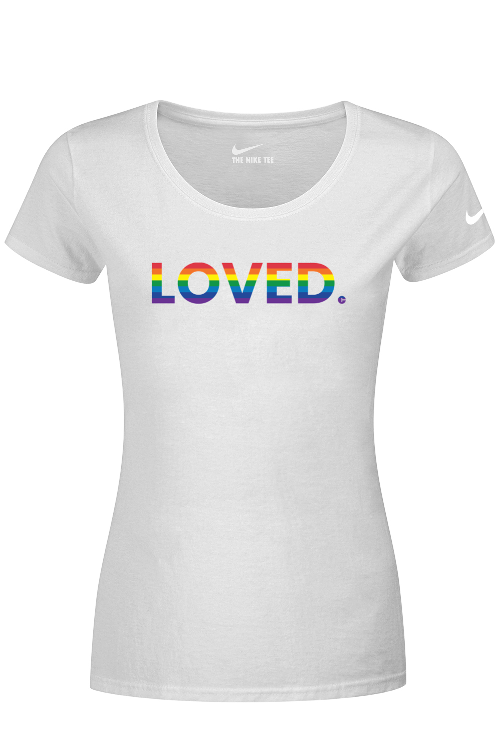 Connecticut - Loved - Nike Ladies Dri-FIT Cotton/Poly Tee