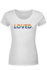 Connecticut - Loved - Nike Ladies Dri-FIT Cotton/Poly Tee