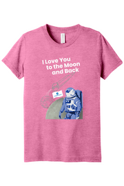 Connecticut - Moon & Back - Youth BELLA+CANVAS Short Sleeve Tee