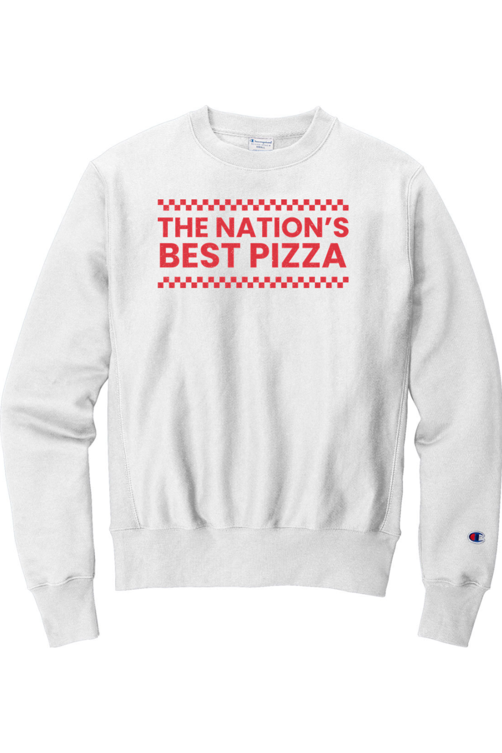 Connecticut - Nation's Best Pizza - Champion Crewneck Sweatshirt