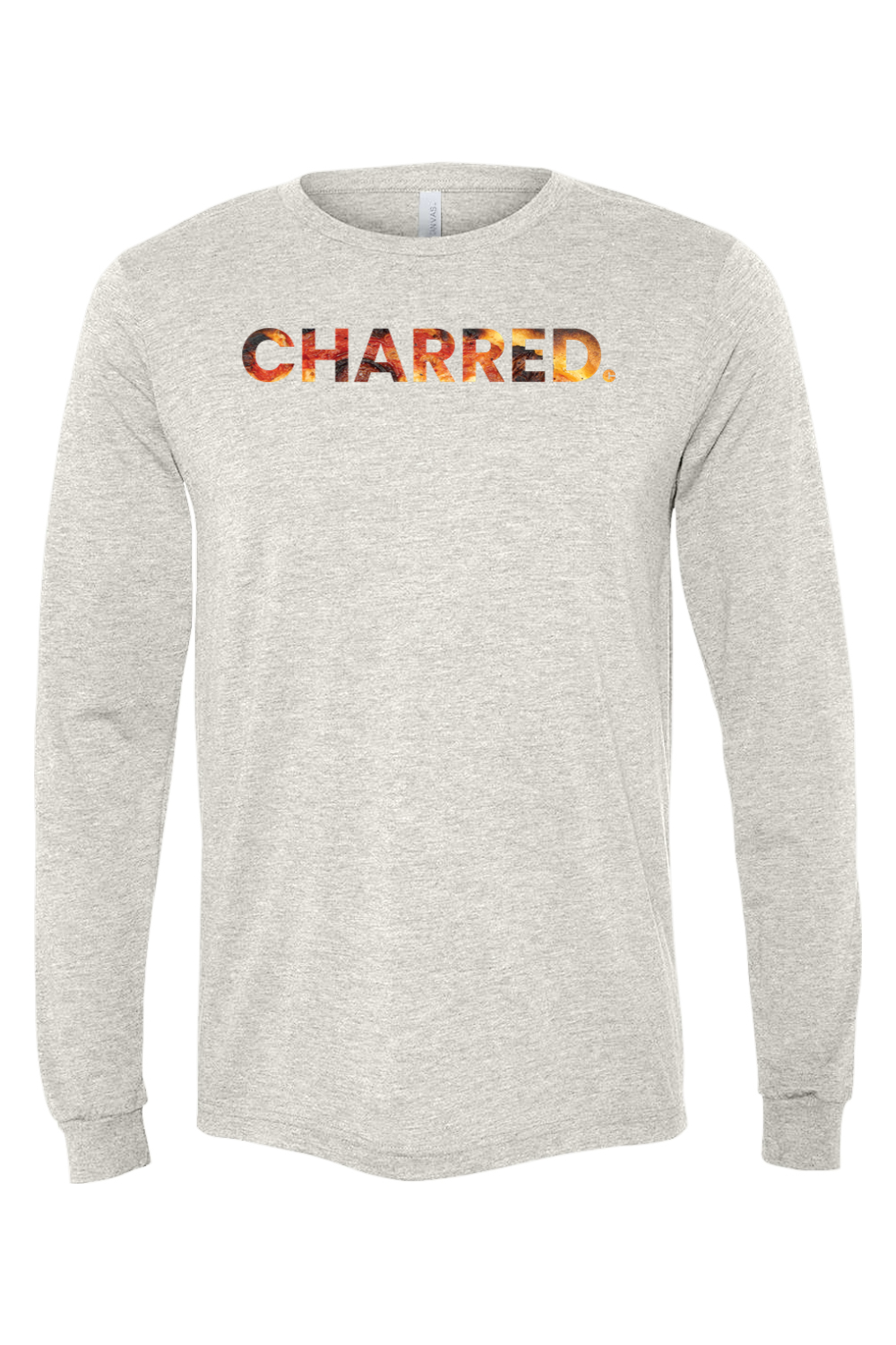 Connecticut - Charred - BELLA + CANVAS Unisex Long Sleeve Tee