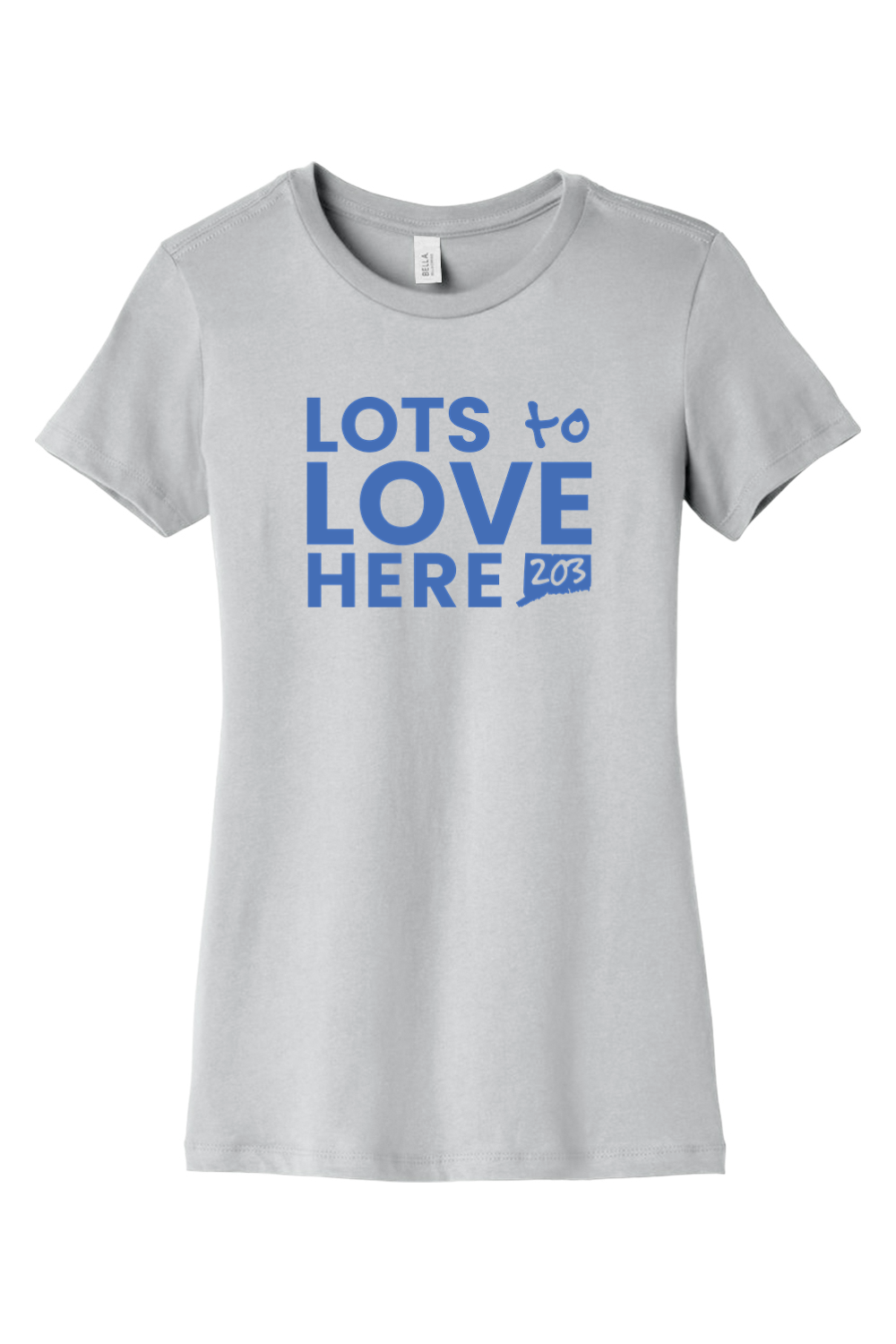 Connecticut - Lots to Love Here - BELLA+CANVAS Women’s Slim Fit Tee