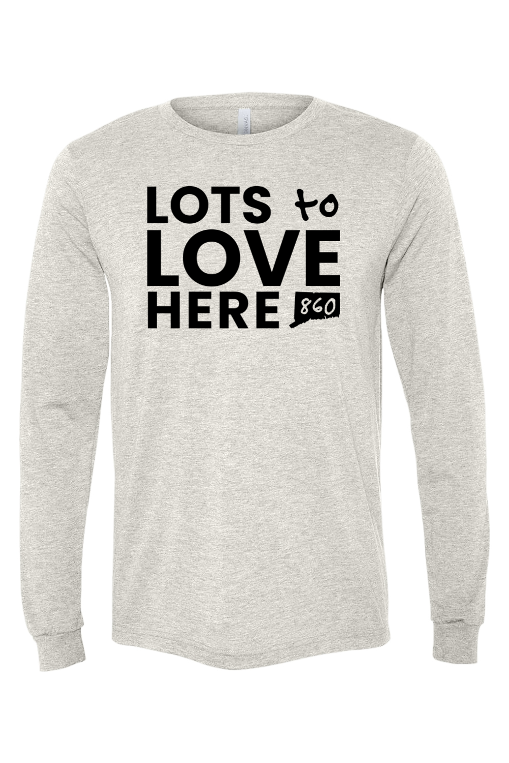 Connecticut - Lots to Love Here - BELLA + CANVAS Unisex Long Sleeve Tee