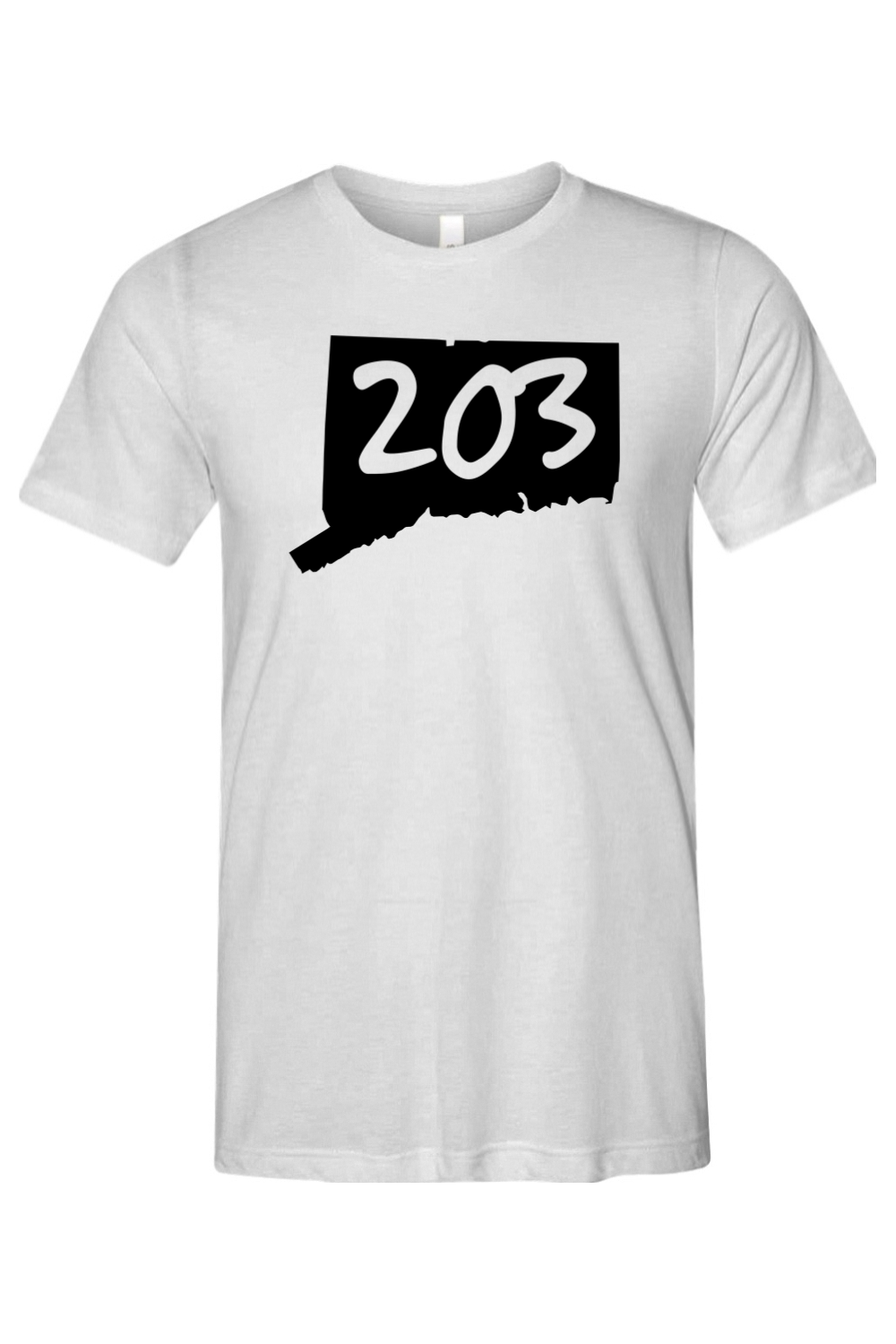 Connecticut - Area Code - Bella + Canvas Short Sleeve Tee