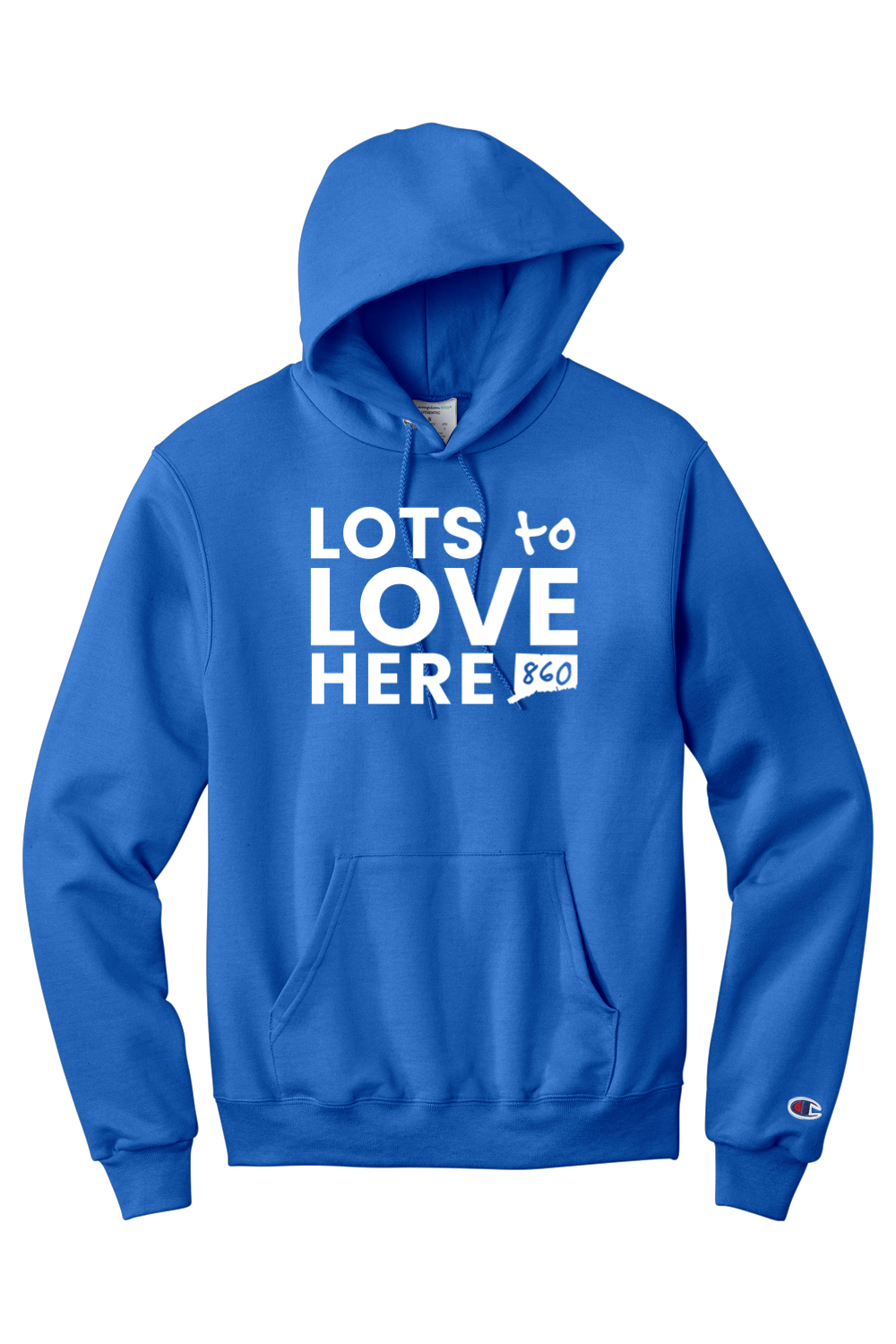 Connecticut - Lots to Love Here - Champion Hooded Sweatshirt