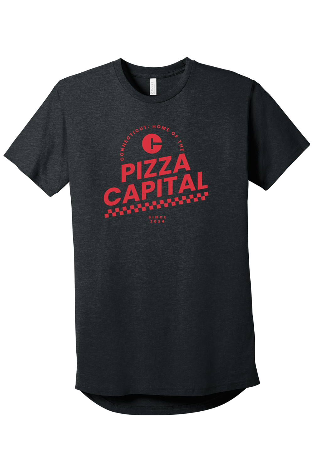 Connecticut - Pizza Capital - BELLA+CANVAS Men’s Long Body Urban Tee