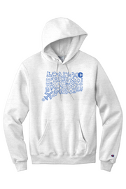 Connecticut - Icons Collage - Champion Hooded Sweatshirt