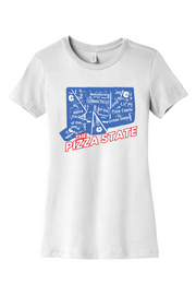 Connecticut - The Pizza State - BELLA+CANVAS Women’s Slim Fit Tee