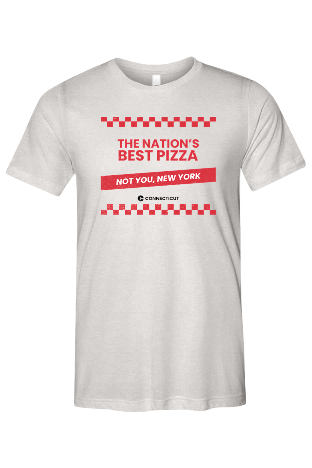 Connecticut - The Nation's Best Pizza - Bella + Canvas Triblend Short Sleeve Tee