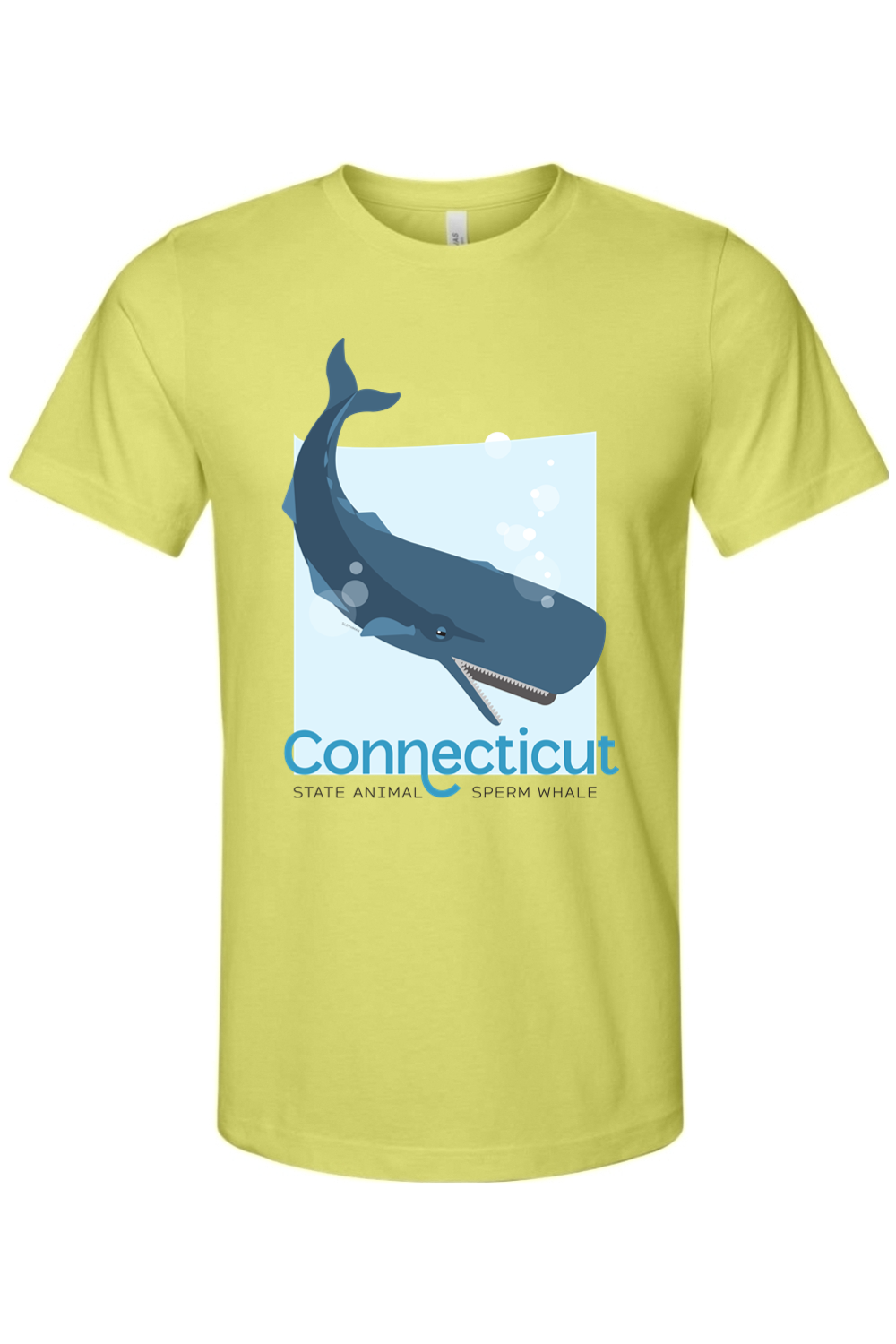 State Animal Sperm Whale - Bella + Canvas Tee