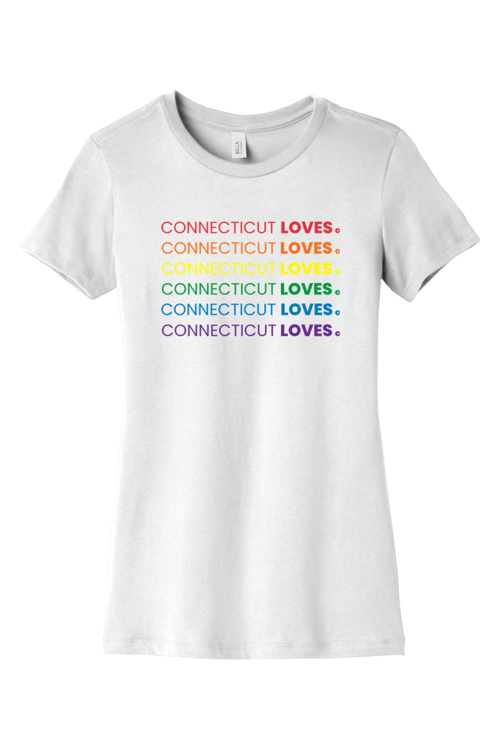 Connecticut - Loves - BELLA+CANVAS Women’s Slim Fit Tee