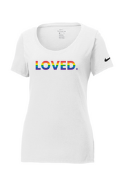 Connecticut - Loved - Nike Ladies Core Cotton Tee