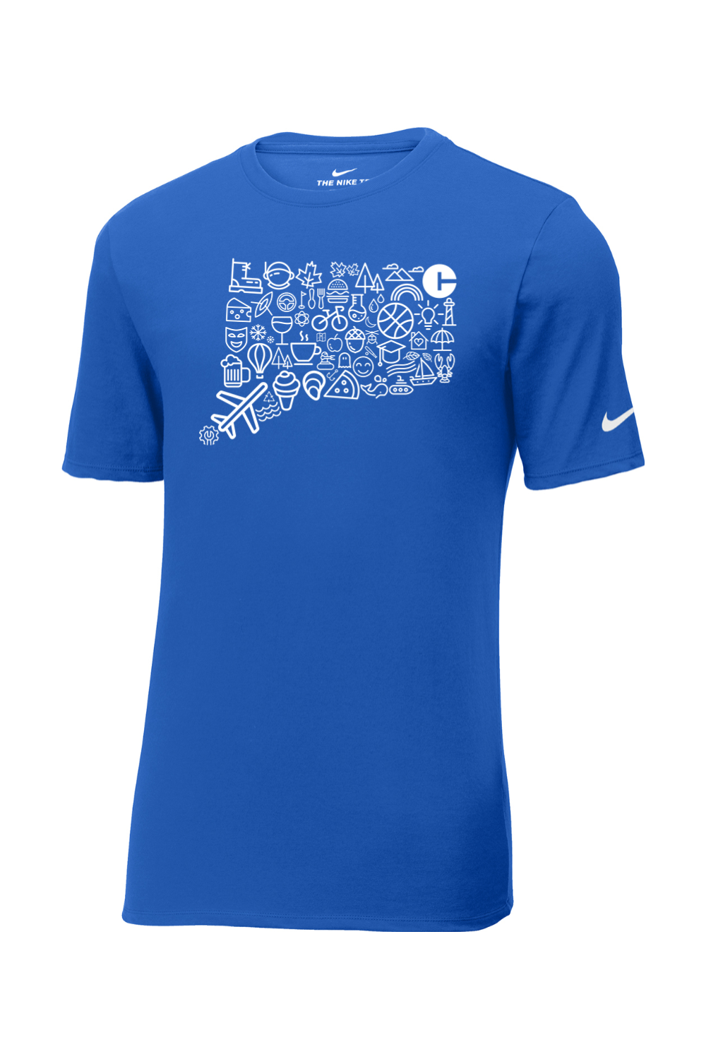 Connecticut - Iconography State - Nike Core Cotton Tee
