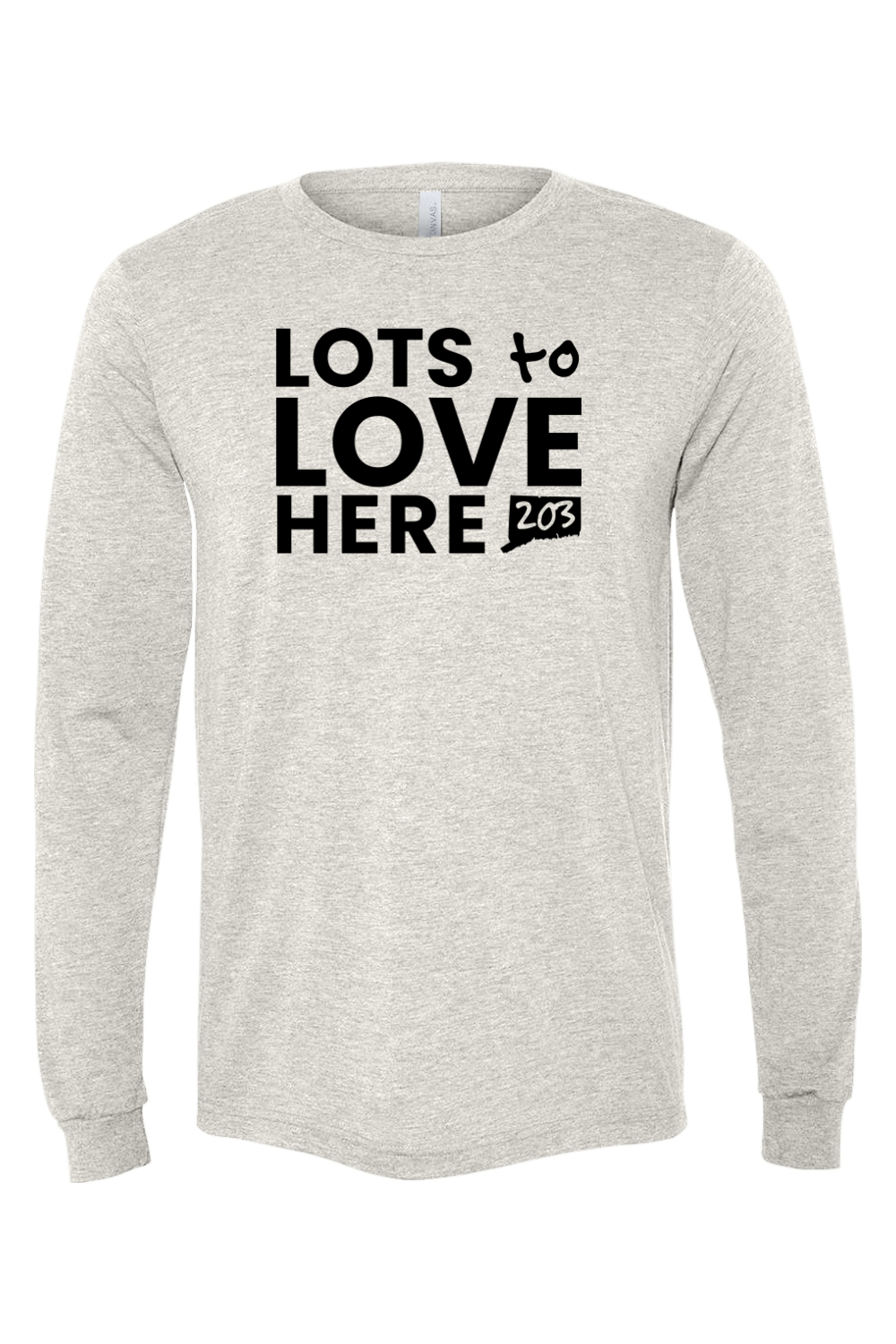 Connecticut - Lots to Love Here - BELLA + CANVAS Unisex Long Sleeve Tee