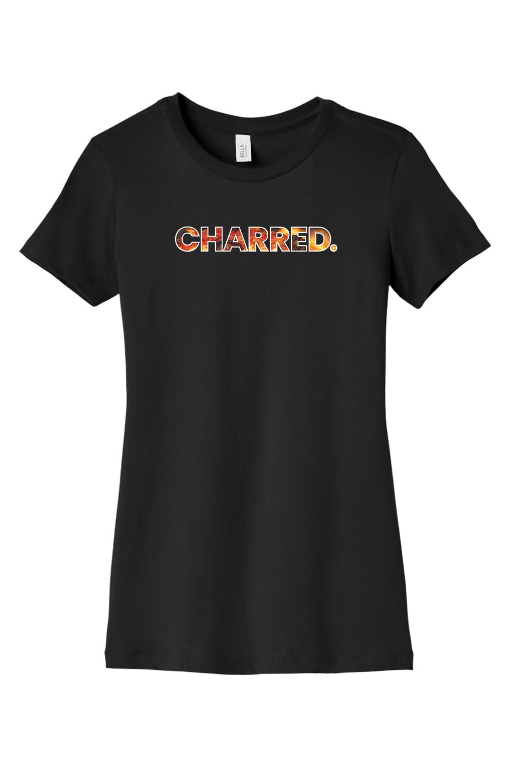 Connecticut - Charred - BELLA+CANVAS Women’s Slim Fit Tee