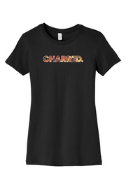 Connecticut - Charred - BELLA+CANVAS Women’s Slim Fit Tee