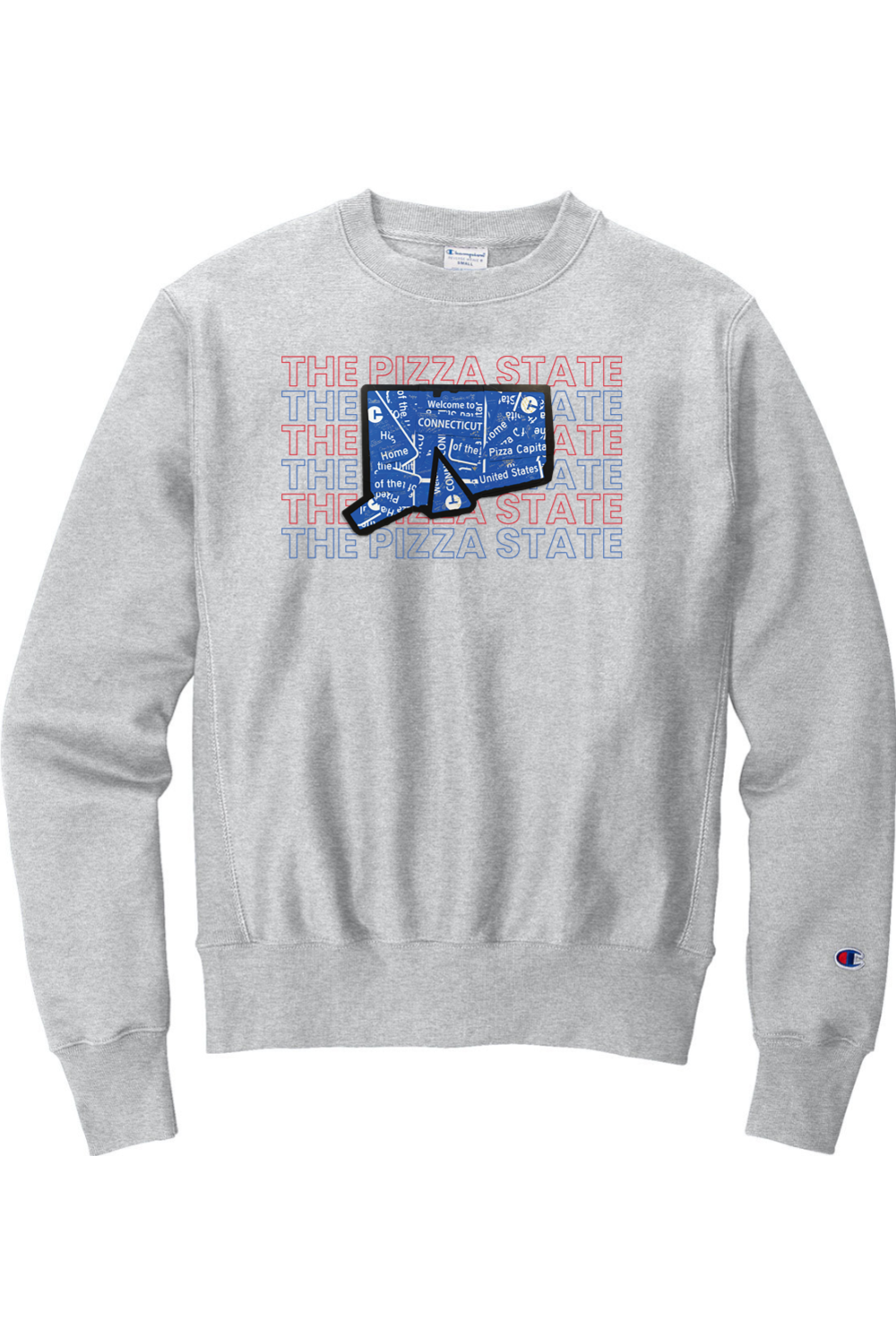 Connecticut - Pizza State - Champion Crewneck Sweatshirt