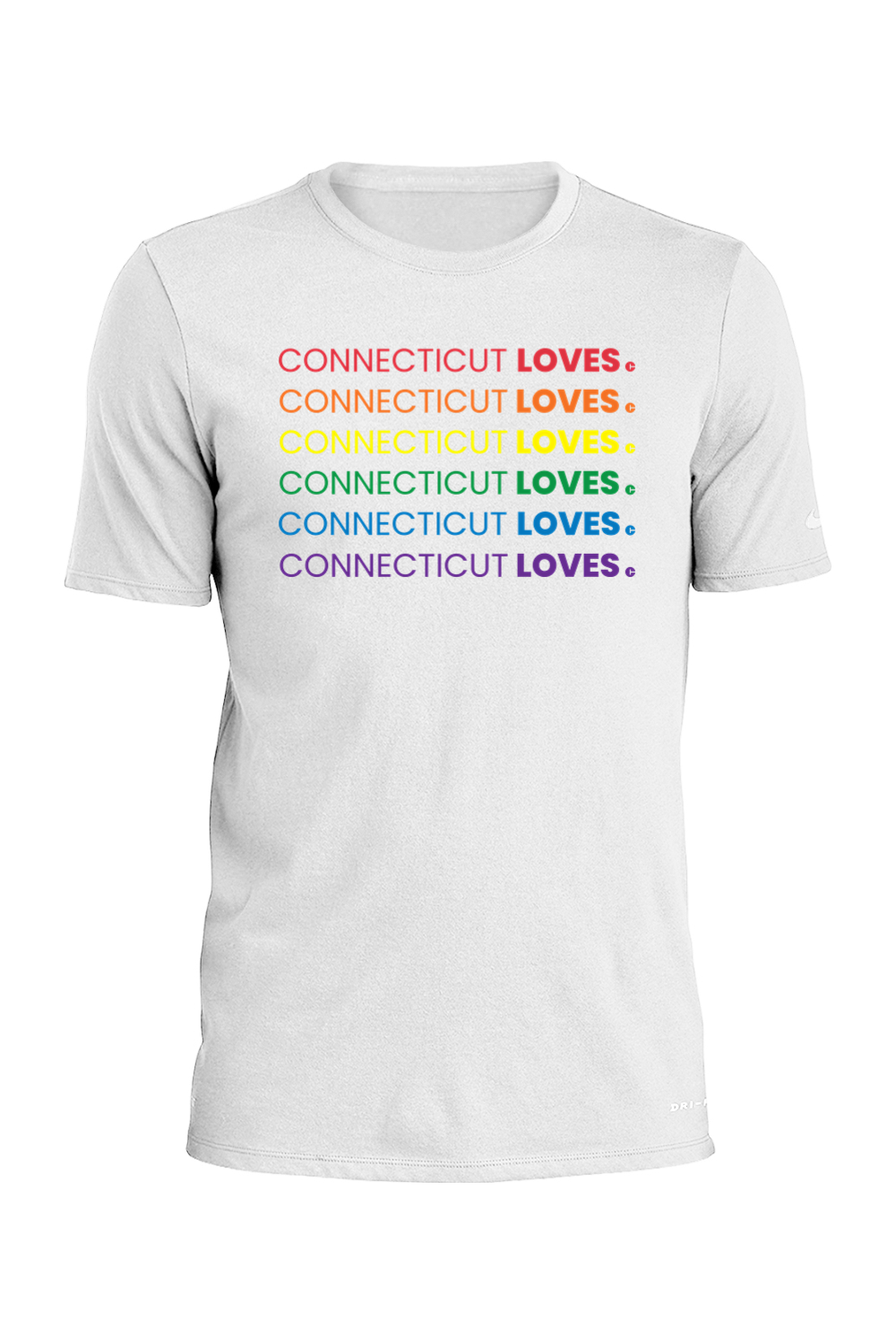 Connecticut - Loves - Nike Dri-FIT Cotton/Poly Tee