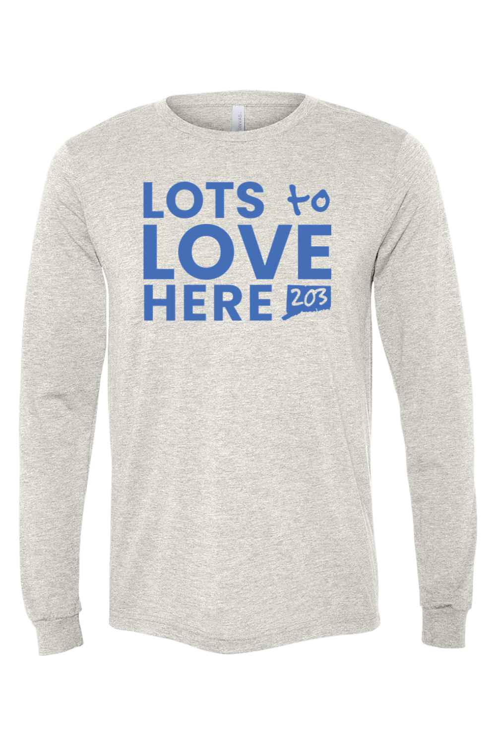 Connecticut - Lots to Love Here - BELLA + CANVAS Unisex Long Sleeve Tee