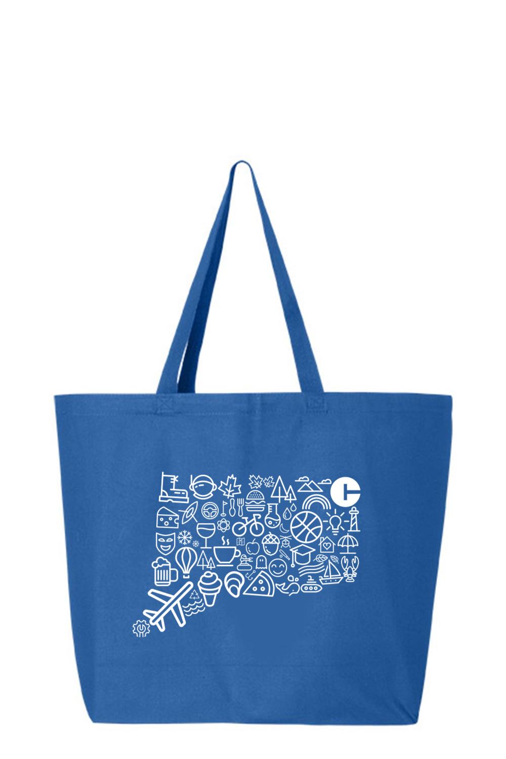Icons Collage - Q-Tees 25L Jumbo Tote
