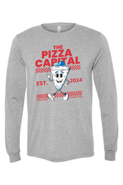 Connecticut - The Pizza Capital - BELLA + CANVAS Unisex Long Sleeve Tee