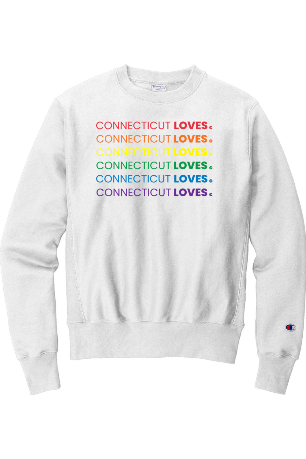 Connecticut - Loves - Champion Crewneck Sweatshirt