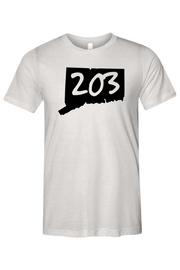 Connecticut - Area Code - Bella + Canvas Short Sleeve Tee