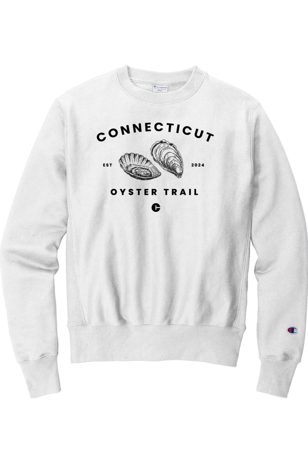 Connecticut - Oyster Trail - Champion Crewneck Sweatshirt