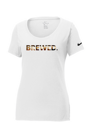Connecticut - Brewed - Nike Ladies Core Cotton Tee
