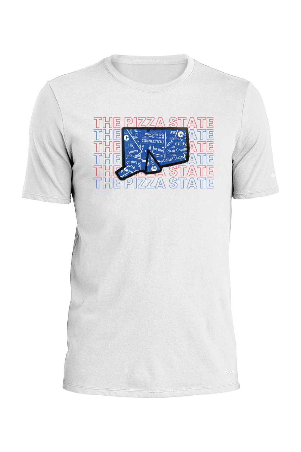 Connecticut - Pizza State - Nike Dri-FIT Cotton/Poly Tee