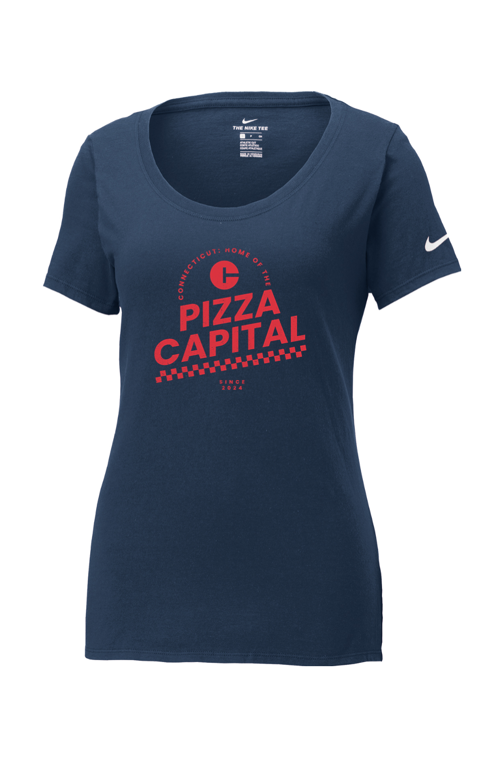 Connecticut - Pizza Capital - Nike Ladies Core Cotton Tee