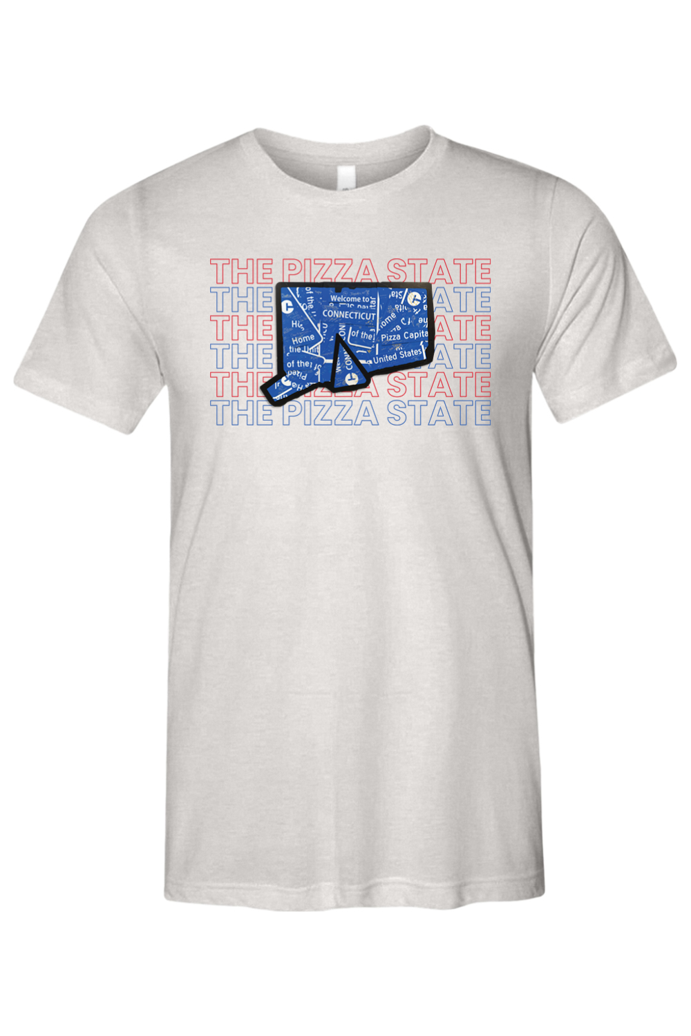 Connecticut - Pizza State - Bella + Canvas Short Sleeve Tee